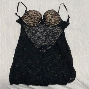 Victoria’s Secrete black lace lingerie